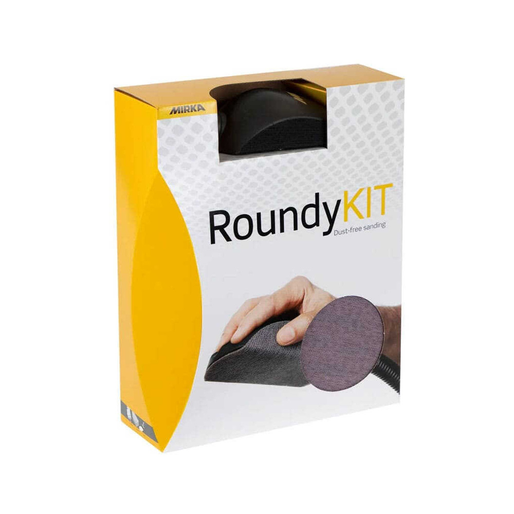 Cale manuelle Roundy 150 mm + disques Abranet Mirka KIT00ROUND