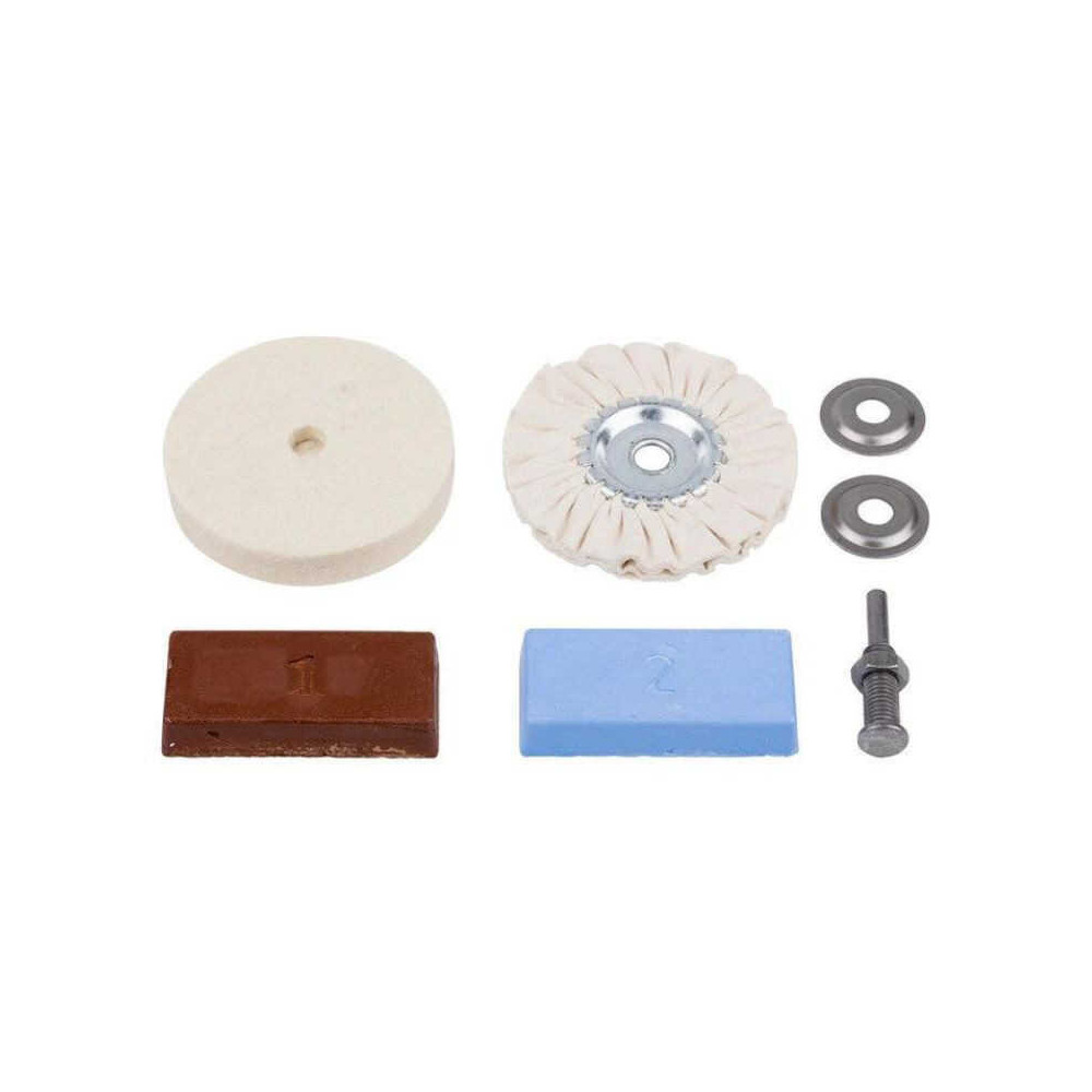 Kit de polissage Wolfcraft 2178000 5 pièces Ø 85 mm