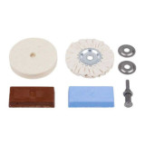 Kit de polissage Wolfcraft 2178000 5 pièces Ø 85 mm