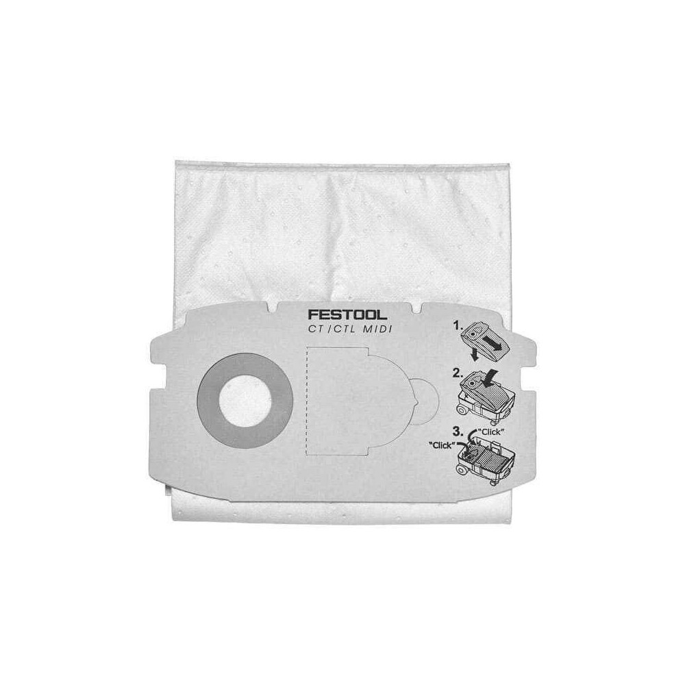 Sac filtre SELFCLEAN Festool 498411 CTL MIDI x5