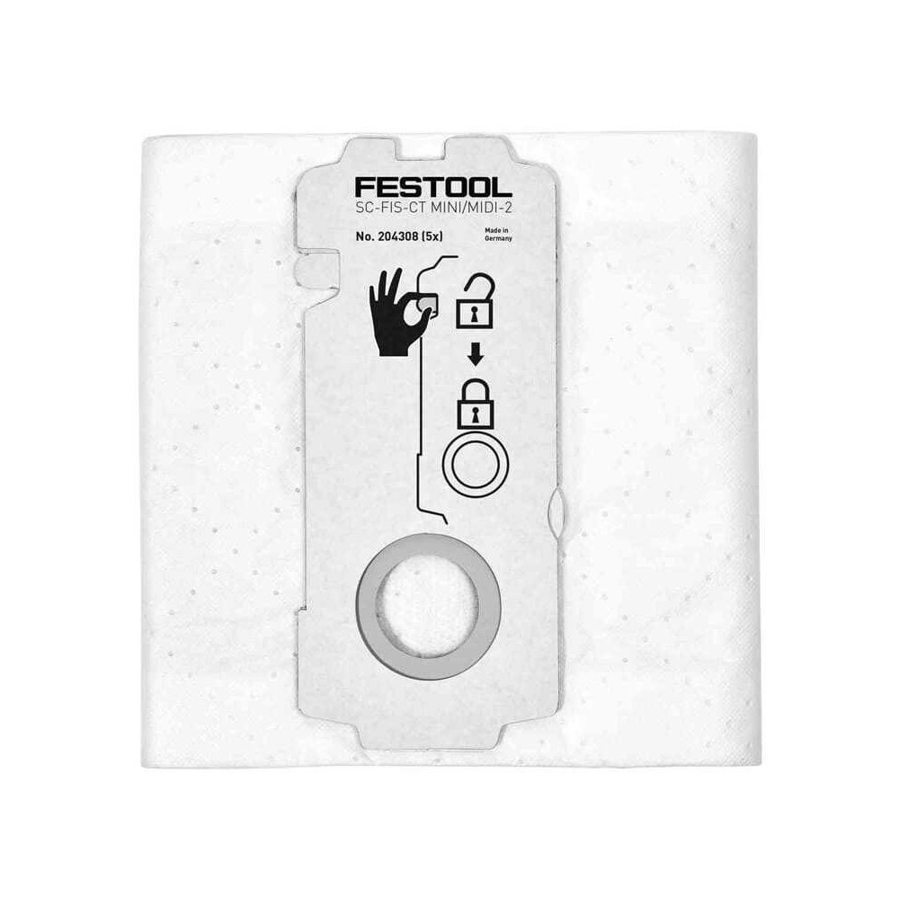 Sac filtre SELFCLEAN Festool 204308 CT MINI/MIDI