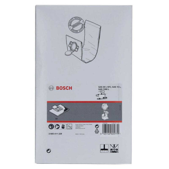 Sac filtre non tissé GAS 15 Bosch 2605411229