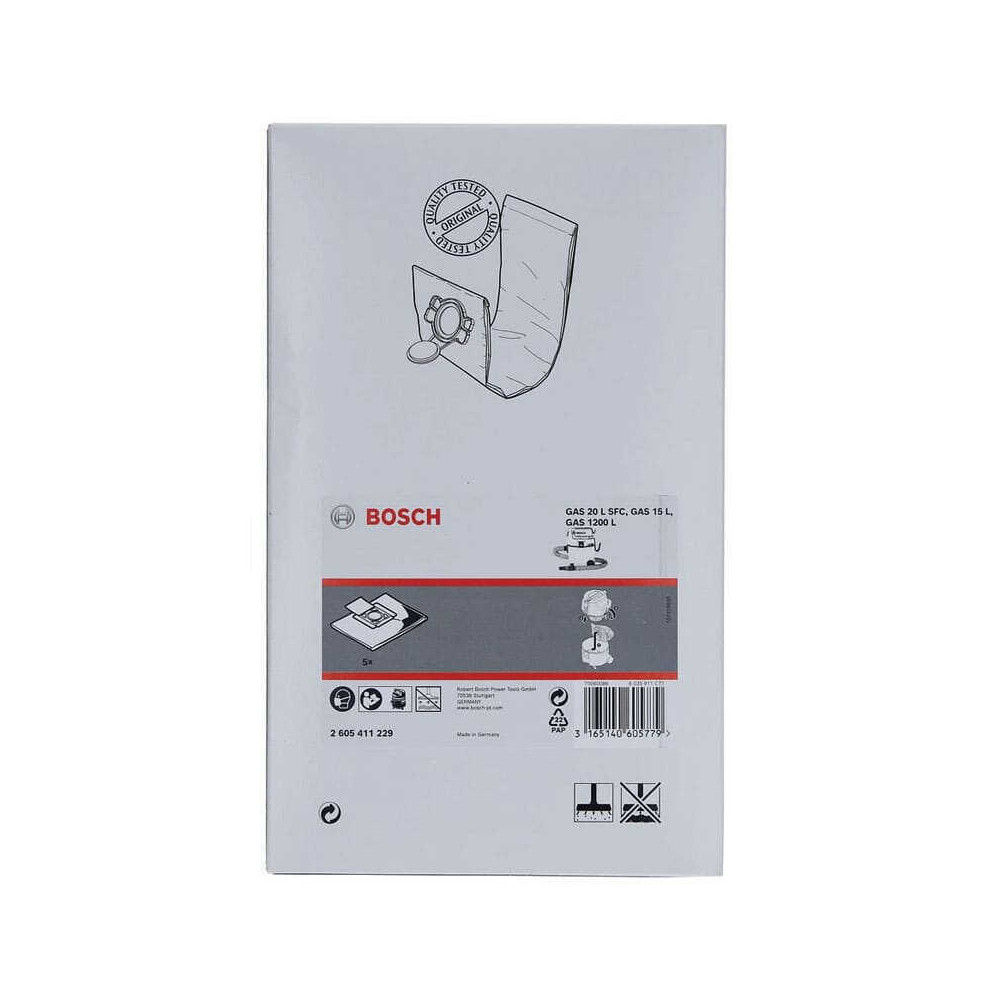 Sac filtre non tissé GAS 15 Bosch 2605411229