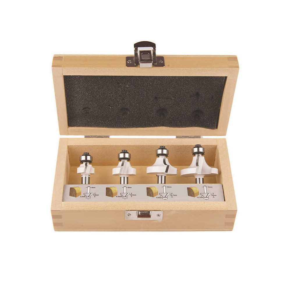 Coffret de 4 Fraises queue de 8 mm Makita D-53534