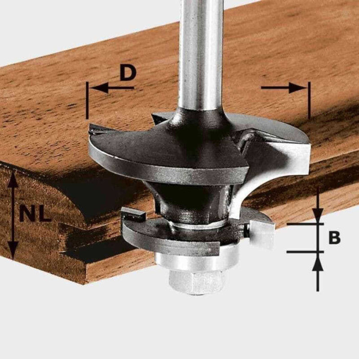 Fraise à contre-profil Festool 491129 HW S8 D43/21