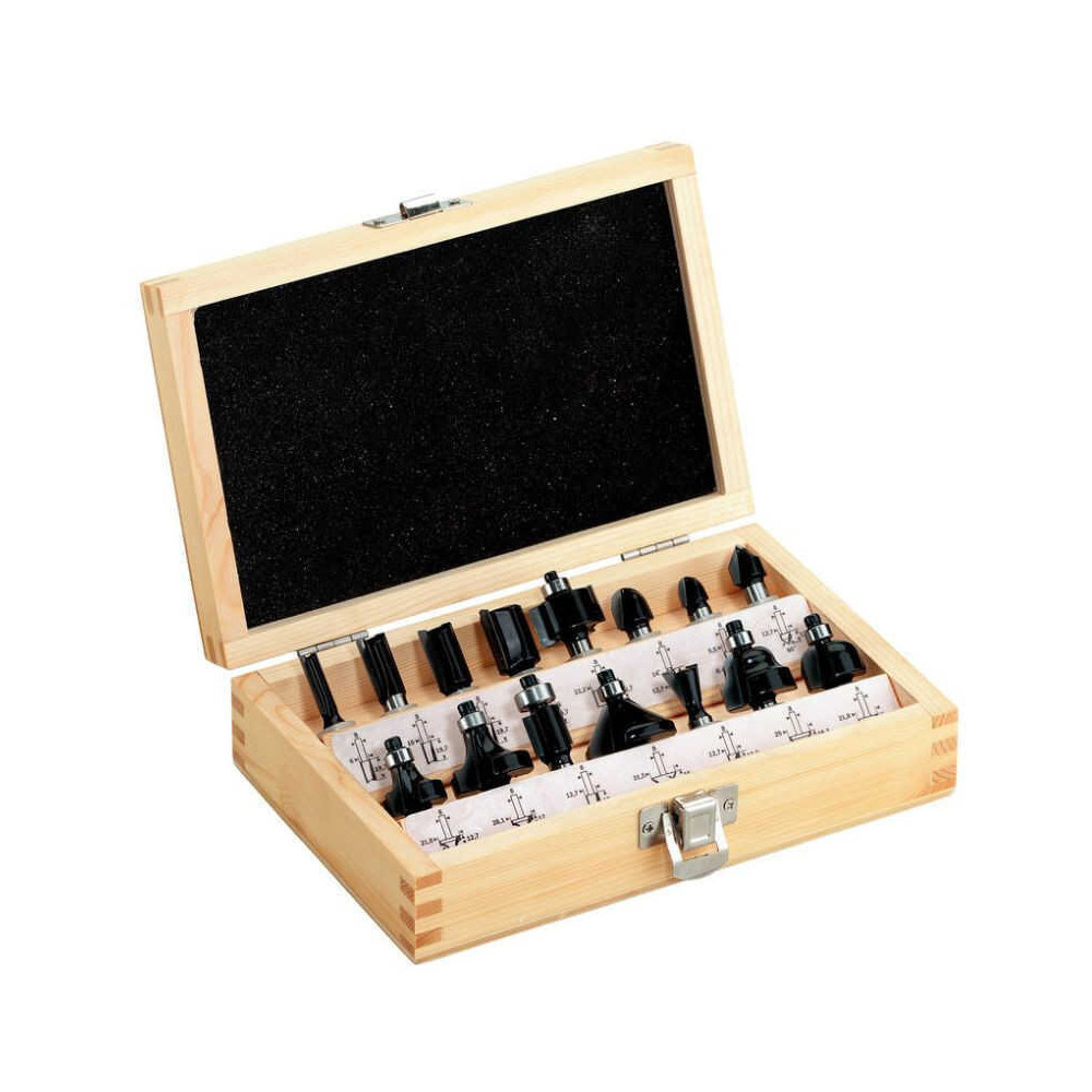Coffret 15 fraises défonceuse Metabo 631039000