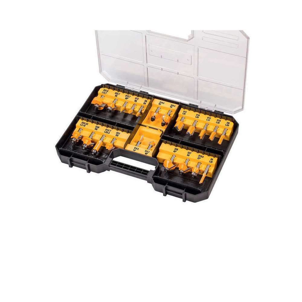 Coffret 22 fraises défonceuse DeWalt DT90017-QZ