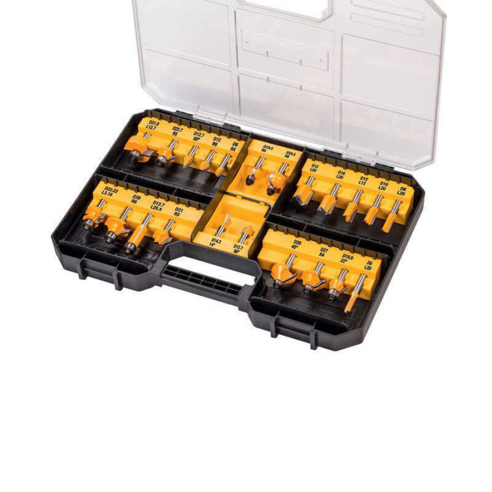 Coffret 22 fraises défonceuse DeWalt DT90017-QZ