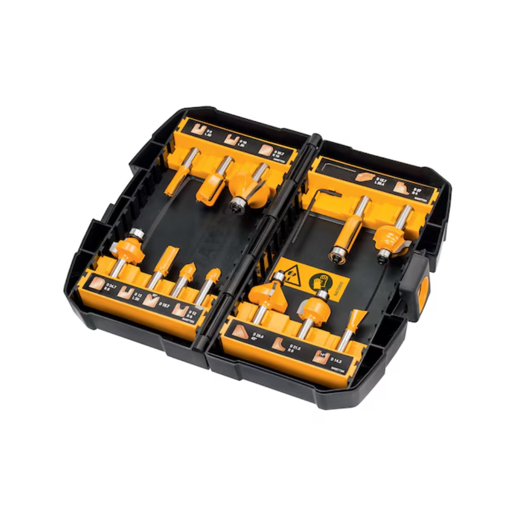 Jeu de 12 fraises tige 8 mm DeWalt DT90016-QZ