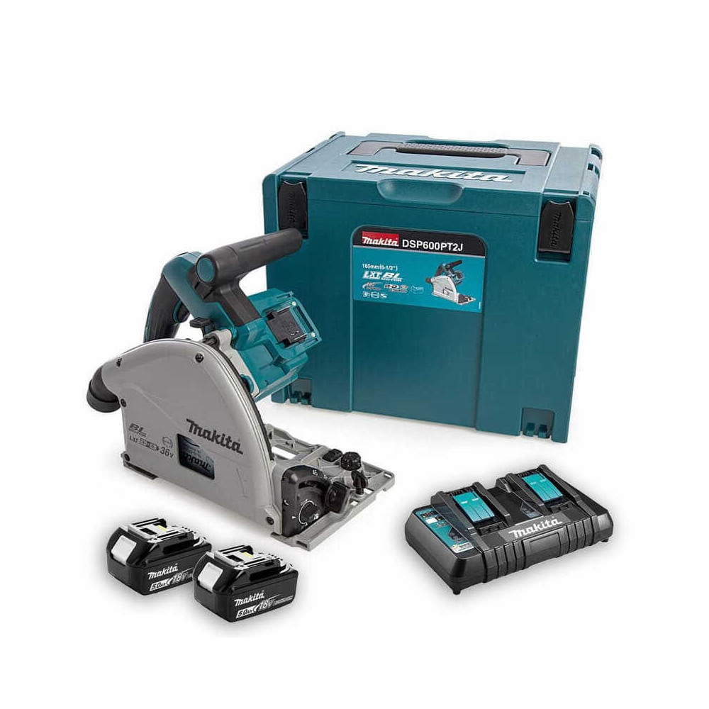Scie circulaire plongeante Makita DSP600PT2J 36V LXT