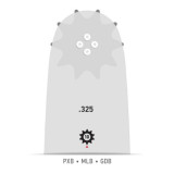 Guide Oregon AdvanceCut 150MLBK095 38 cm .325