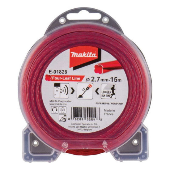 Fil nylon hélicoïdal 2,7 mm 15 m Makita E-01828