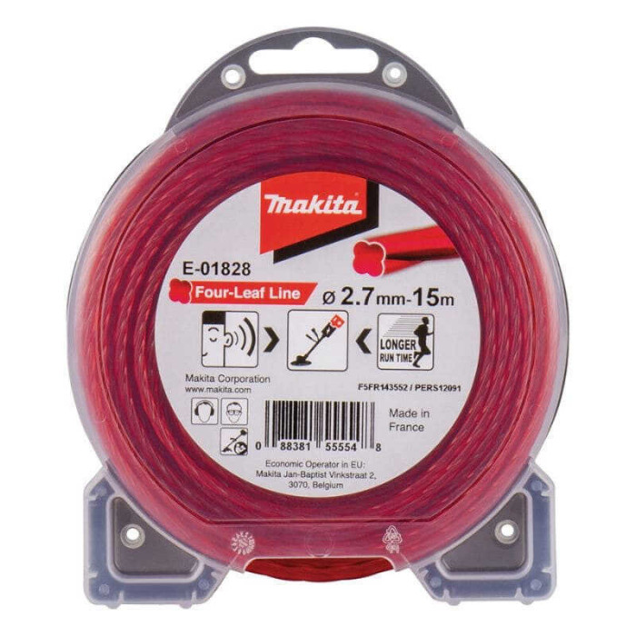 Fil nylon hélicoïdal 2,7 mm 15 m Makita E-01828