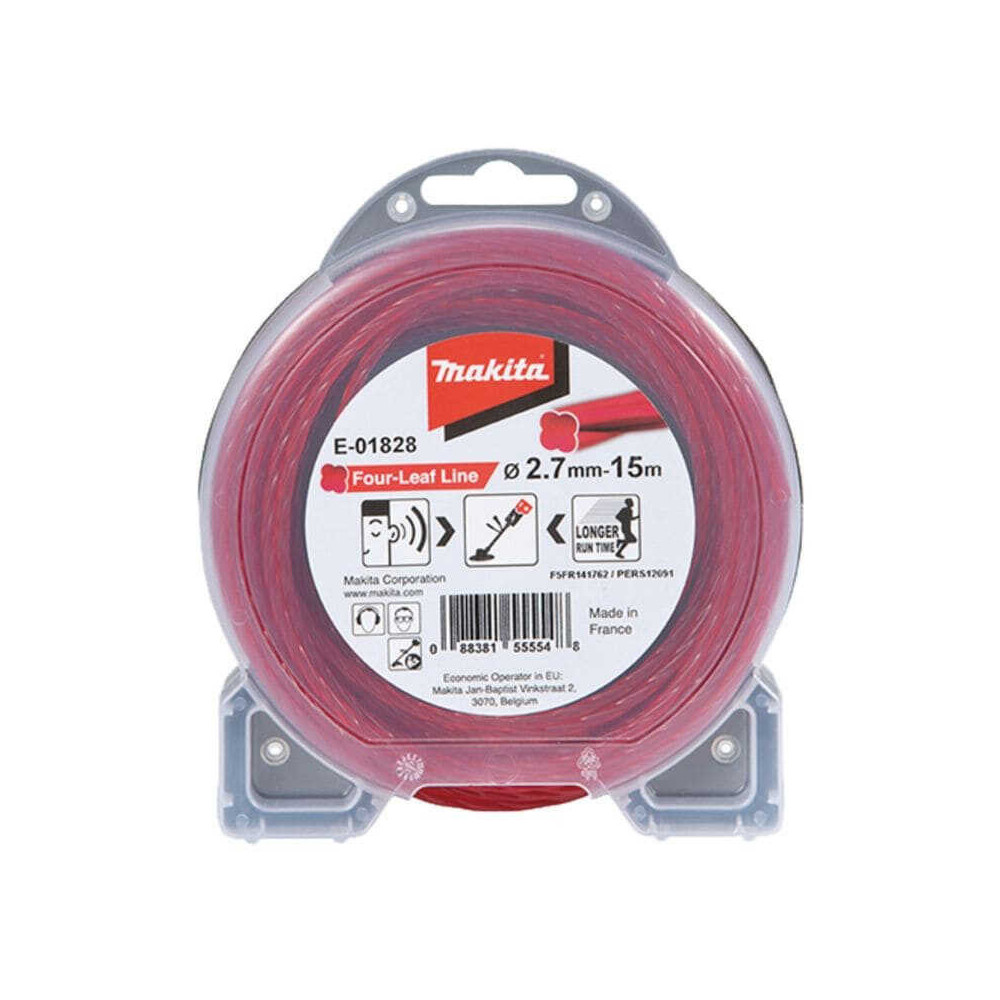 Fil nylon hélicoïdal 2,7 mm 15 m Makita E-01828