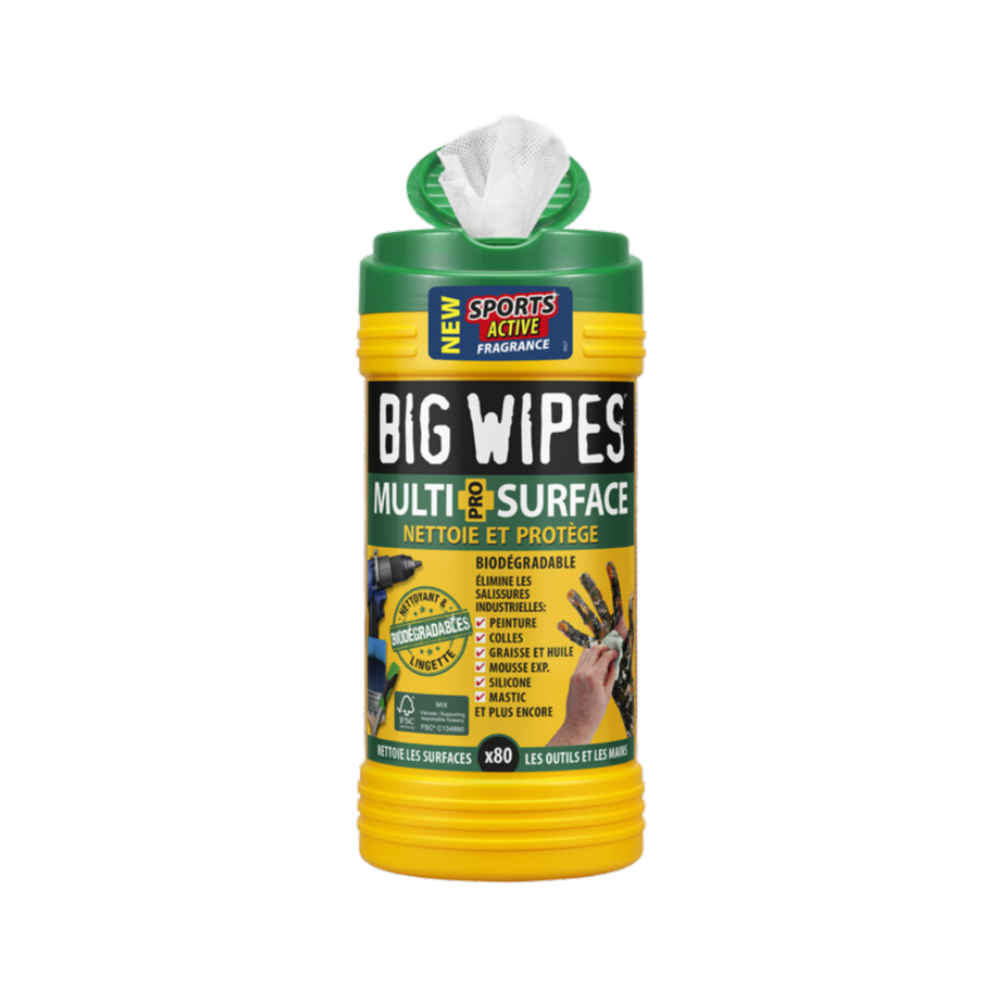 Lingettes Multi-Surface bio Big Wipes BIMUL080-BT