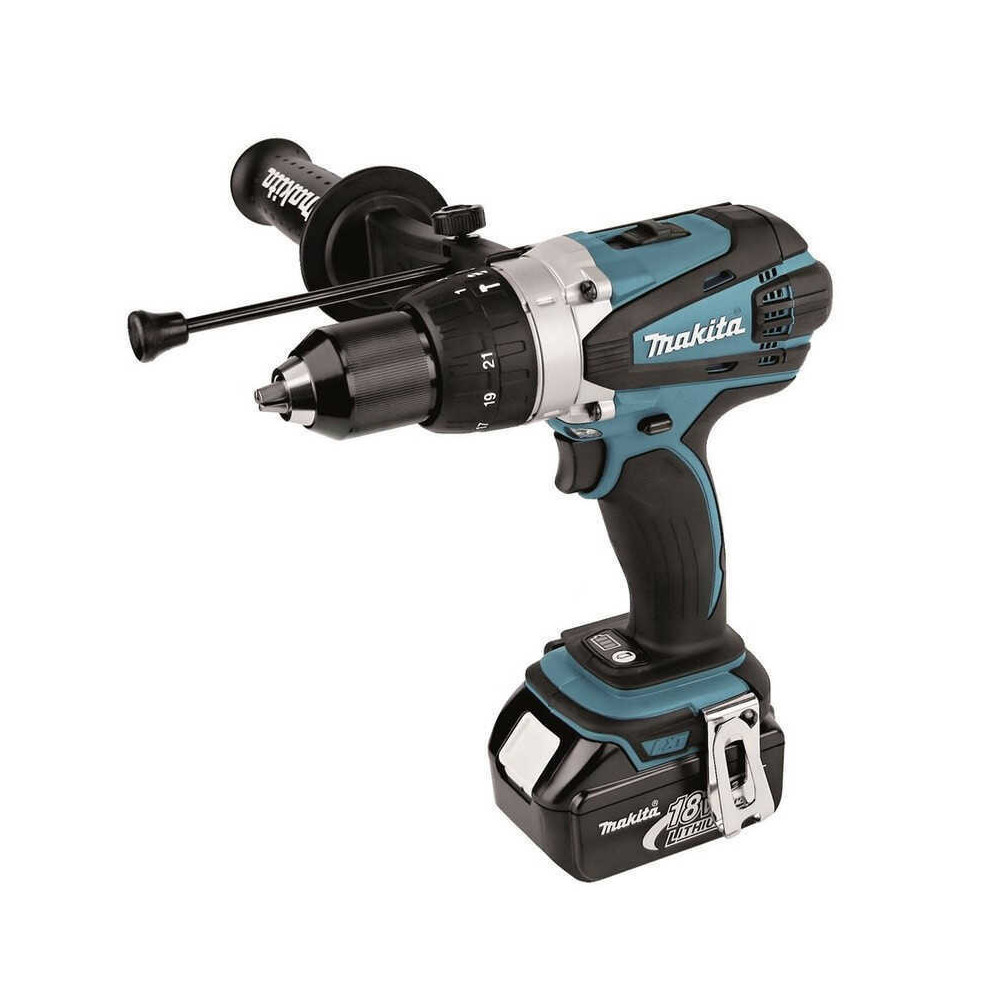 Perceuse à percussion Makita DHP458RF3J 3x3,0 Ah