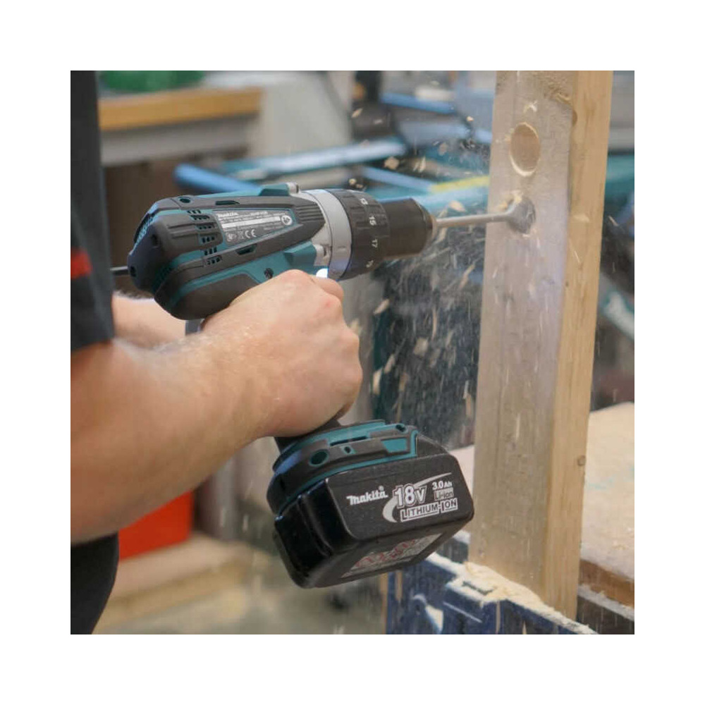 Perceuse à percussion Makita DHP458RF3J 3x3,0 Ah