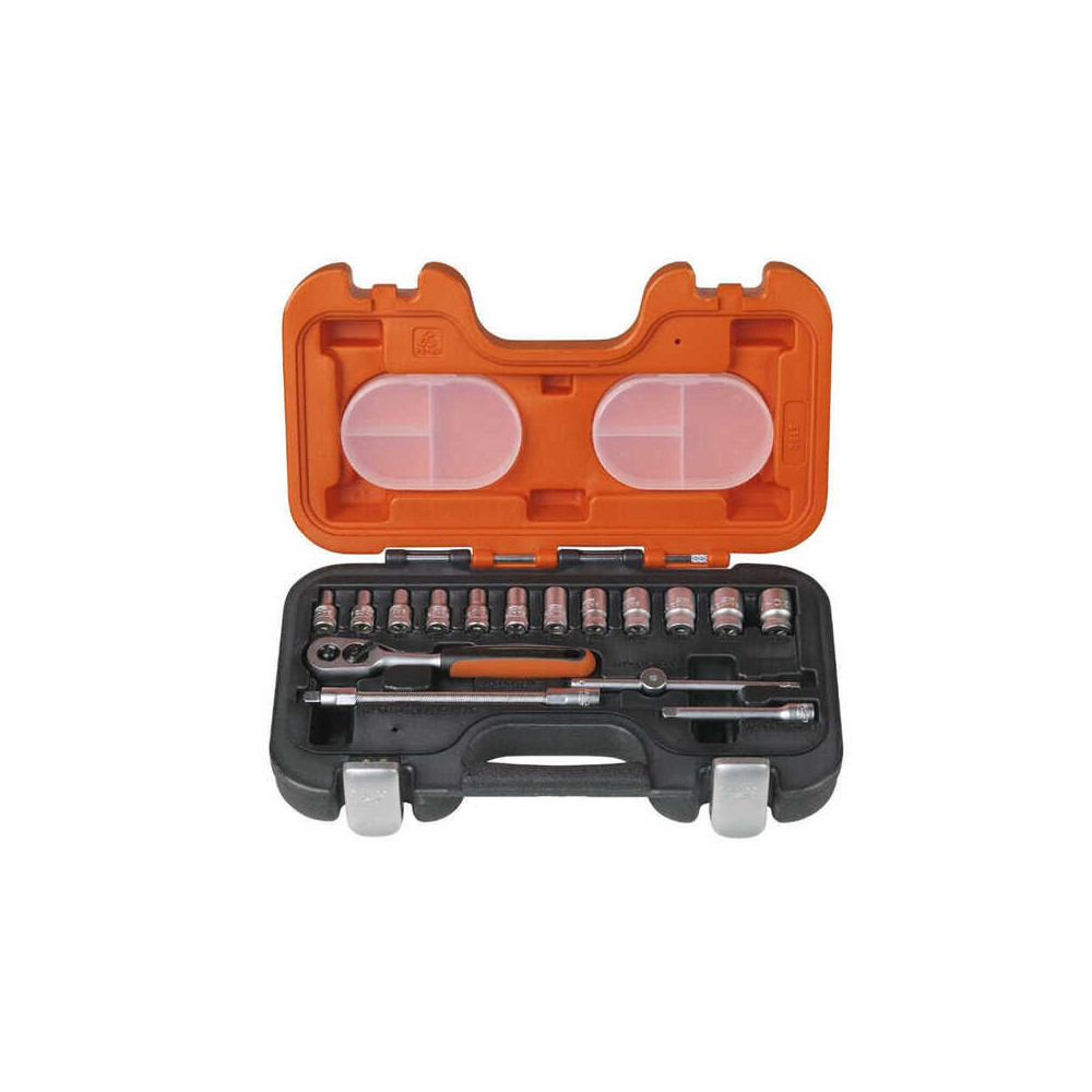 Assortiment 16 douilles Bahco S160 1/4 pouce