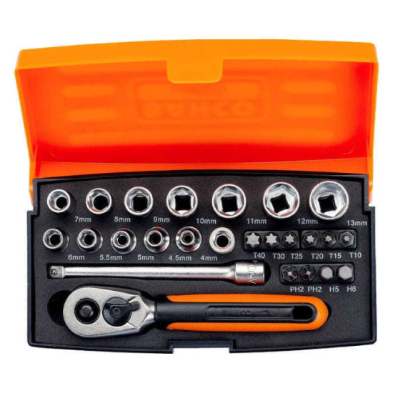 Coffret 25 douilles et embouts Bahco SL25 BAHSL25