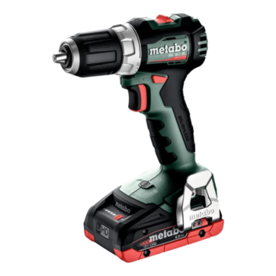 Perceuse visseuse sans fil Metabo 613155800 BS 18 L BL - 65 Nm - 2 batteries 4,0 Ah LiHD - metaBOX
