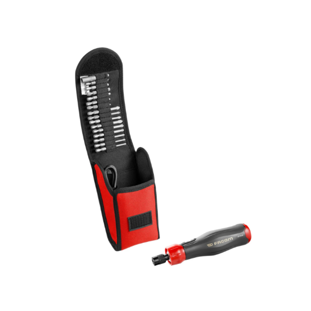 Tournevis électrique sans fil Facom ATPA4V.J16PB - E-Protwist 4 V - 16 embouts - pochette nylon