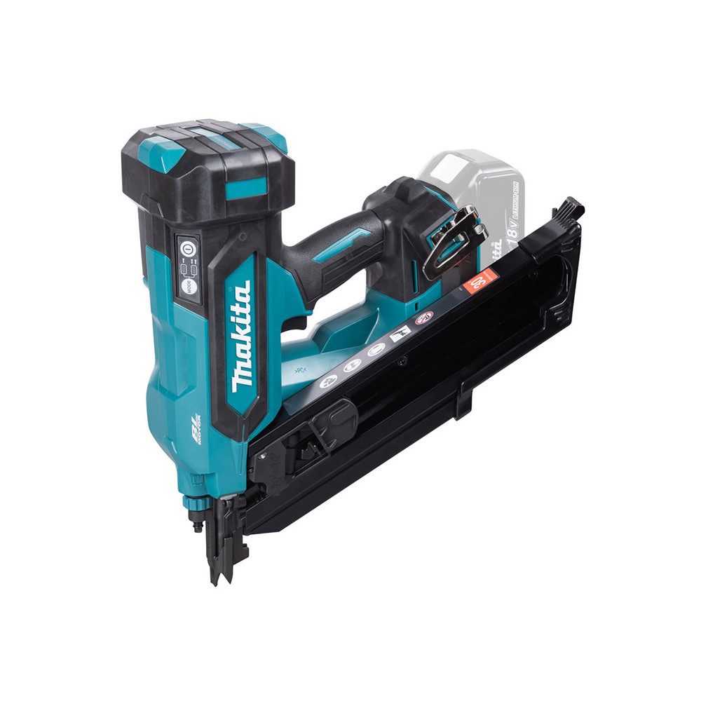 Cloueur de charpente sans fil Makita DBN900RTE - 18V LXT - clous 50 à 90 mm - 2 batteries 5,0 Ah + chargeur - coffret