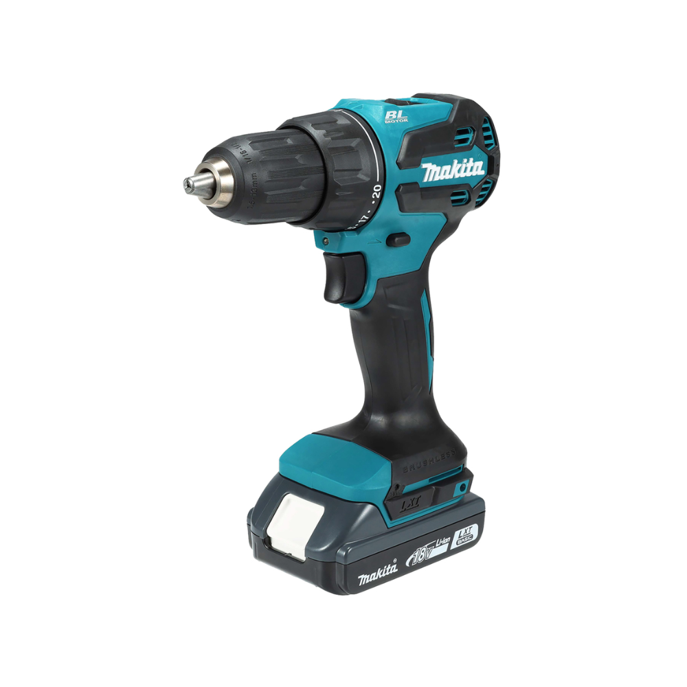 Perceuse visseuse à percussion sans fil Makita DHP490WVE - 18V LXT - 50 Nm - 2 batteries 2,0 Ah + chargeur - coffret