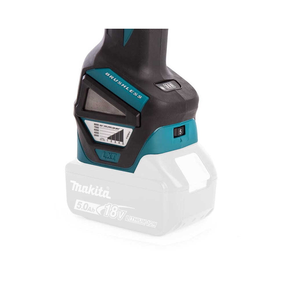 Meuleuse d'angle sans fil Makita DGA513RT3J - 18V LXT - Ø125 mm - brushless - 3 batteries 5,0 Ah + chargeur - coffret