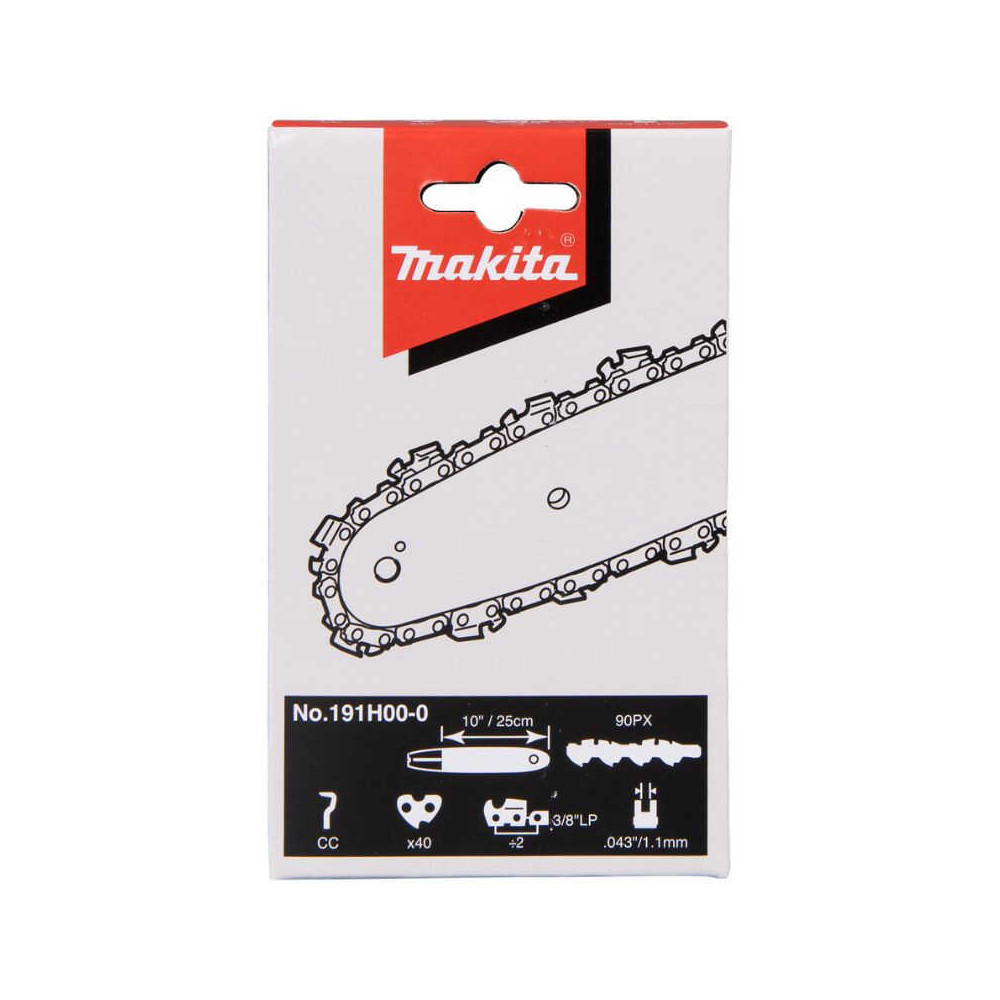 Chaîne 25 cm 90PX 3/8’’ 1,1 mm 40 maillons Makita 191H00-0