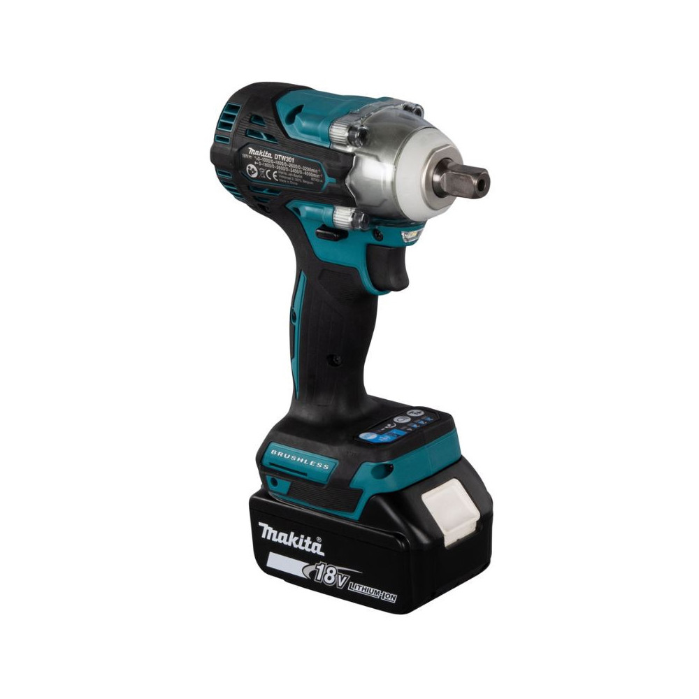 Boulonneuse à chocs sans fil Makita DTW301RTJ - 18V LXT - 330 Nm - 2 batteries 5,0 Ah + chargeur - coffret Makpac