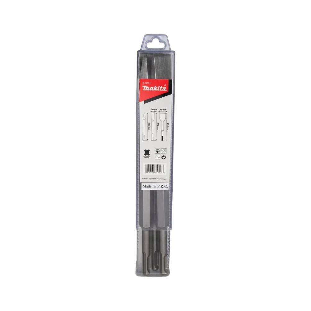 Boîte de 3 burins SDS-Plus Makita D-30134 - 250 mm