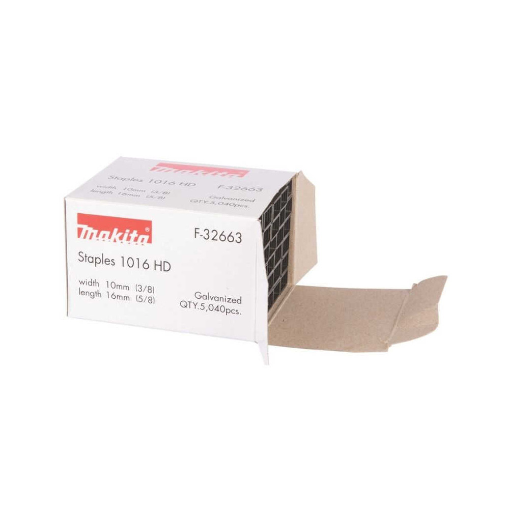 Agrafes pour agrafeuses à batterie Makita F-32663 - 16 mm - 10 mm