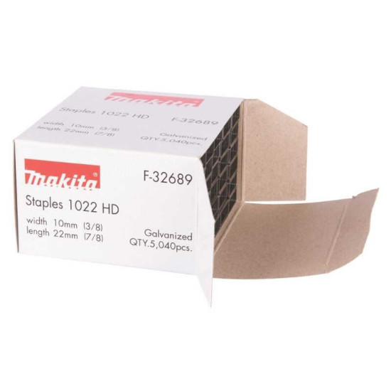 Agrafes pour agrafeuses à batterie Makita F-32689 - 22 mm - 10 mm