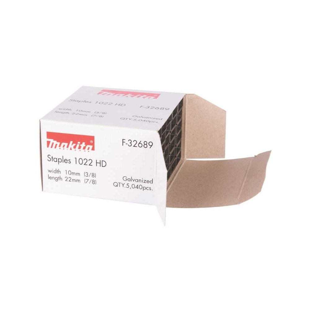 Agrafes pour agrafeuses à batterie Makita F-32689 - 22 mm - 10 mm