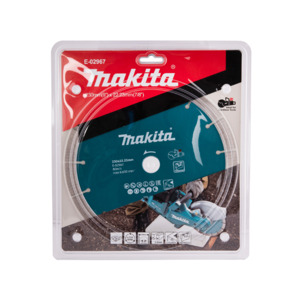 Disque diamant pour découpeuses à batterie Makita E-02967 - 230 mm