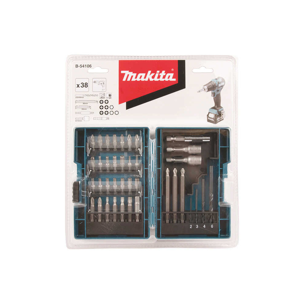 Coffret d'accessoires, 38 pcs Makita B-54106 - lot de 38