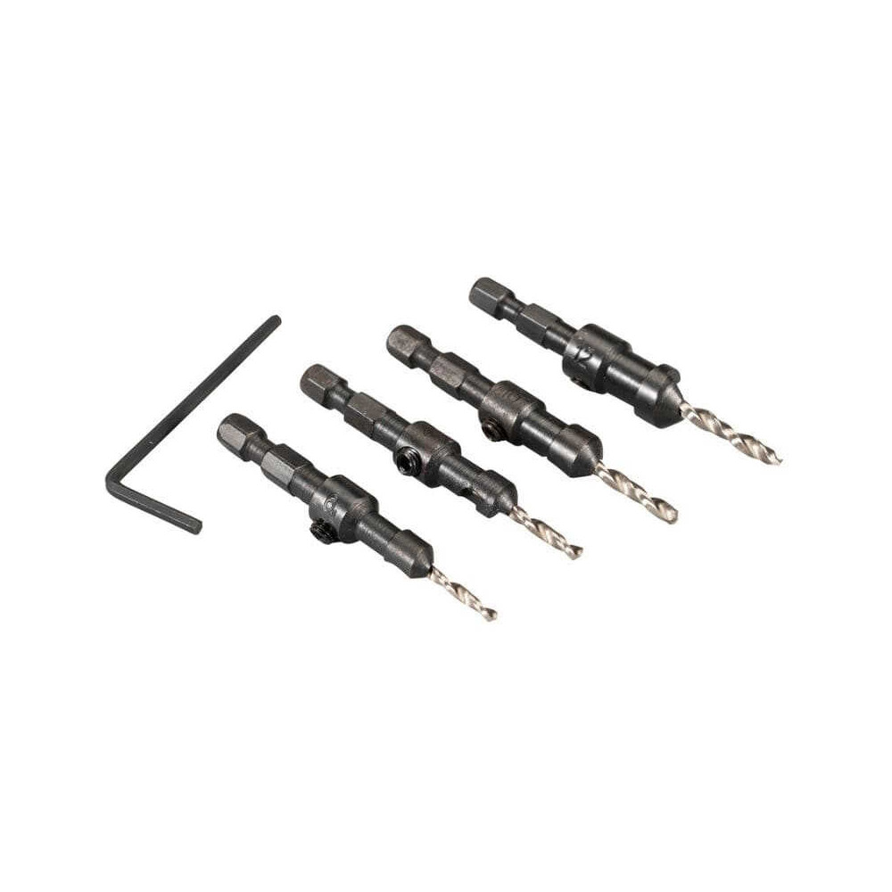 Coffret mèches à chanfreiner Makita D-73455 - 3 / 4 / 5 / 6 mm - 57 / 61 / 65 / 70 mm