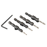Coffret mèches à chanfreiner Makita D-73455 - 3 / 4 / 5 / 6 mm - 57 / 61 / 65 / 70 mm