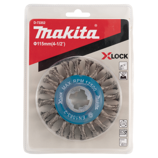 Brosse ronde 115 mm X-LOCK Makita D-73352