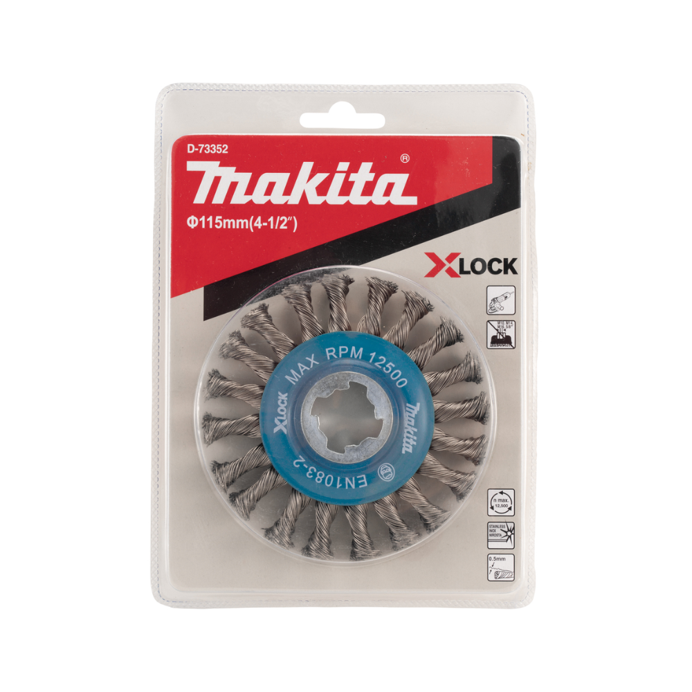 Brosse ronde 115 mm X-LOCK Makita D-73352