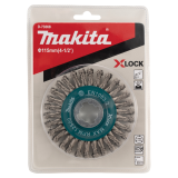 Brosse ronde 115 mm X-LOCK fils renforcés Makita D-73368