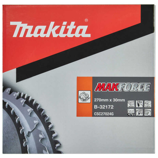 Lames carbures ''MakForce'', pour bois, pour scies circulaires Makita B-32172