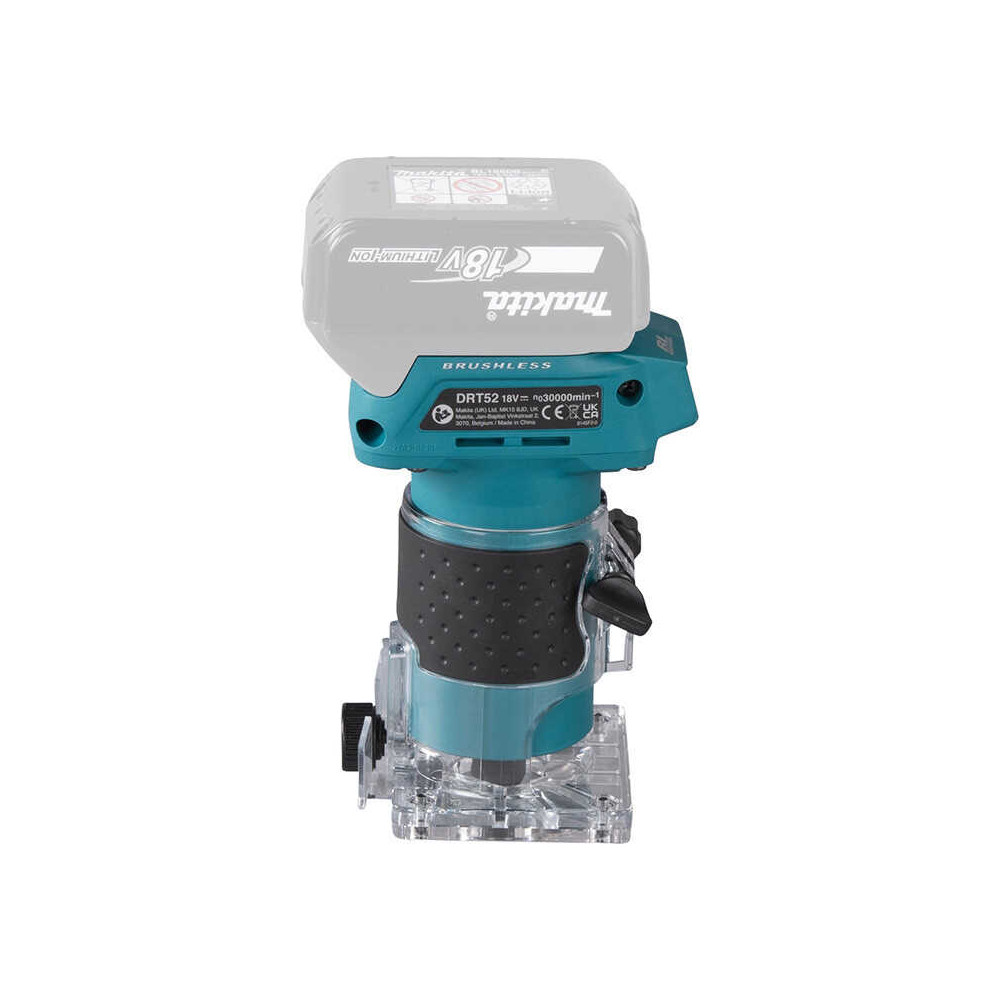 Affleureuse sans fil Makita DRT52Z - 18V LXT - pince 6 mm - 30 000 min-1 - machine nue