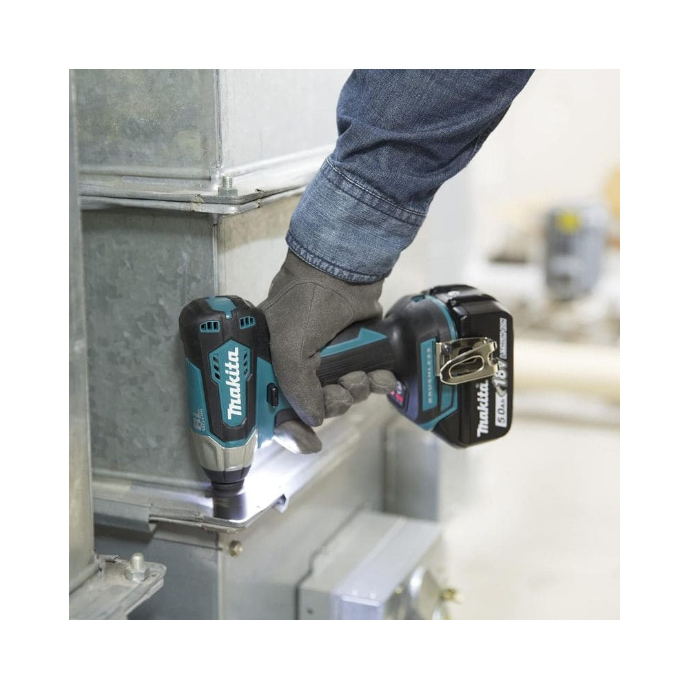 Boulonneuse à chocs sans fil Makita DTW180RTJ - 18V LXT - 65 / 180 Nm - brushless - 2 batteries 5,0 Ah + chargeur - coffret