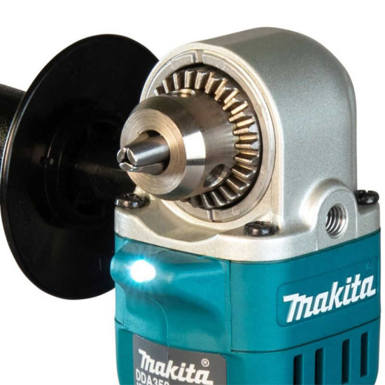 Perceuse d'angle sans fil Makita DDA350Z - 18V LXT - 13,5 Nm - mandrin à clé - carton - machine nue