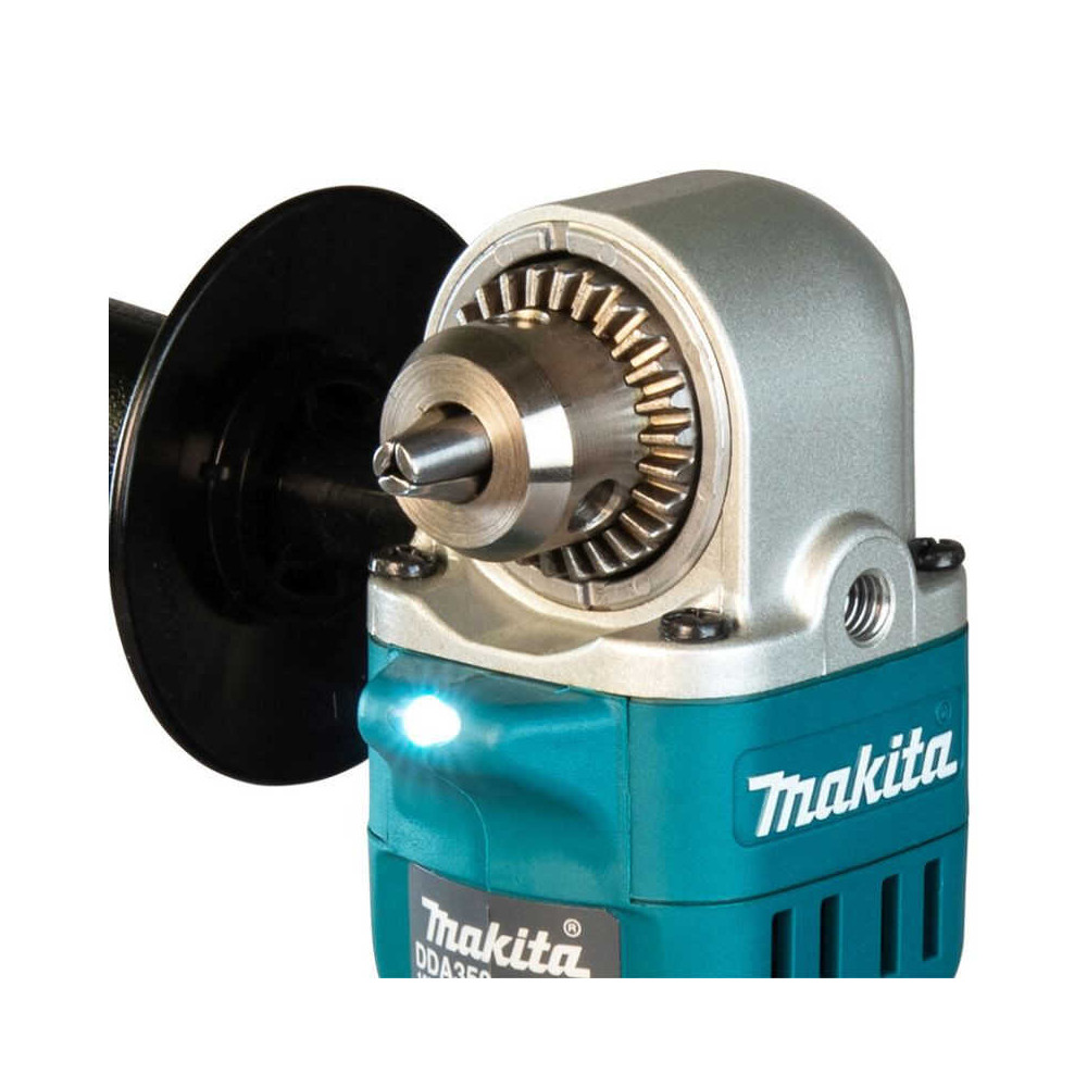 Perceuse d'angle sans fil Makita DDA350Z - 18V LXT - 13,5 Nm - mandrin à clé - carton - machine nue