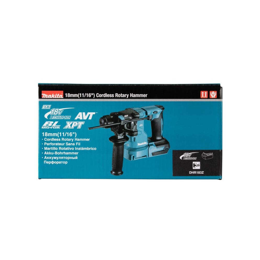 Perforateur SDS-Plus sans fil Makita DHR183Z - 18V LXT - 1,7 J - brushless - machine nue