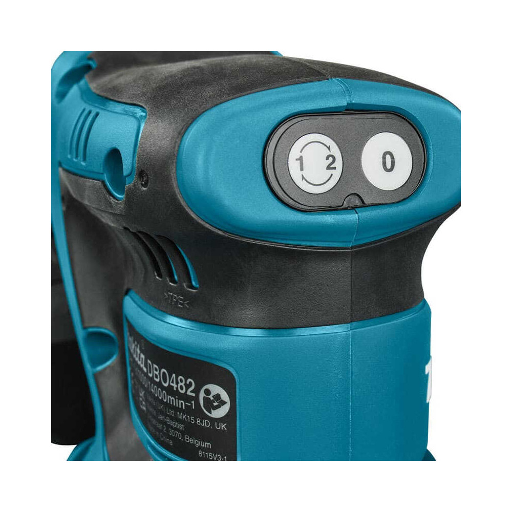 Ponceuse de finition sans fil Makita DBO482Z - 18V LXT - patin 112 x 102 mm - machine nue