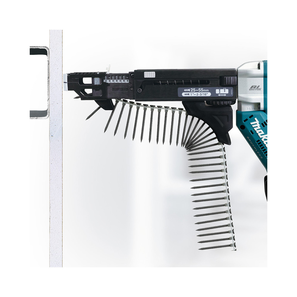 Visseuse automatique à bande sans fil Makita DFR552Z - 18V LXT - vis 25 - 55 mm - machine nue