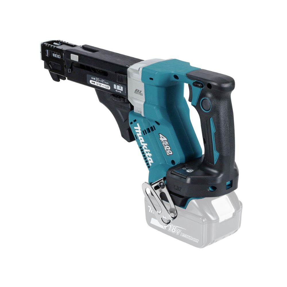 Visseuse automatique à bande sans fil Makita DFR453ZJ - 18V LXT - vis 20 - 41 mm - machine nue - coffret